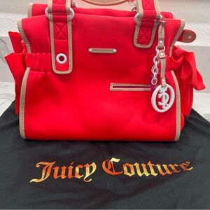 Vintage RARE HTF Juicy Couture nylon bright print handbag